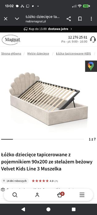 Łóżko pojedyncze tapczanik