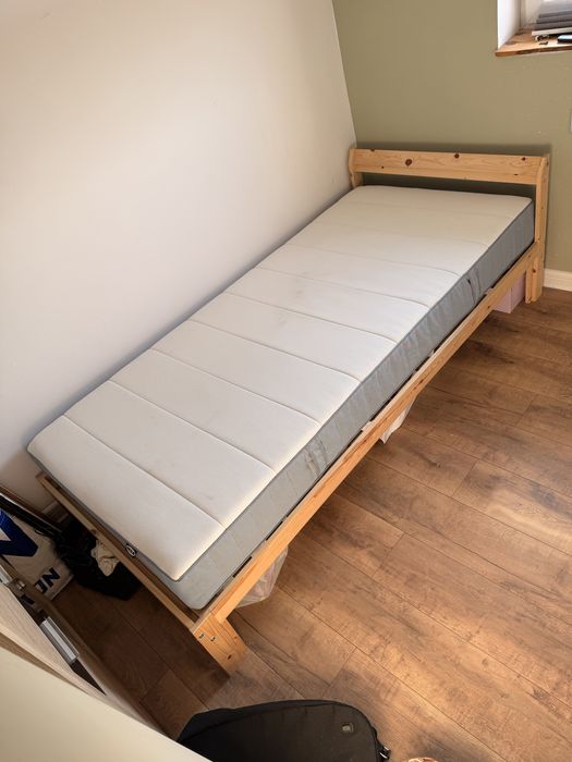 Jak nowe lóżko ikea 80x200 materac + stelarz