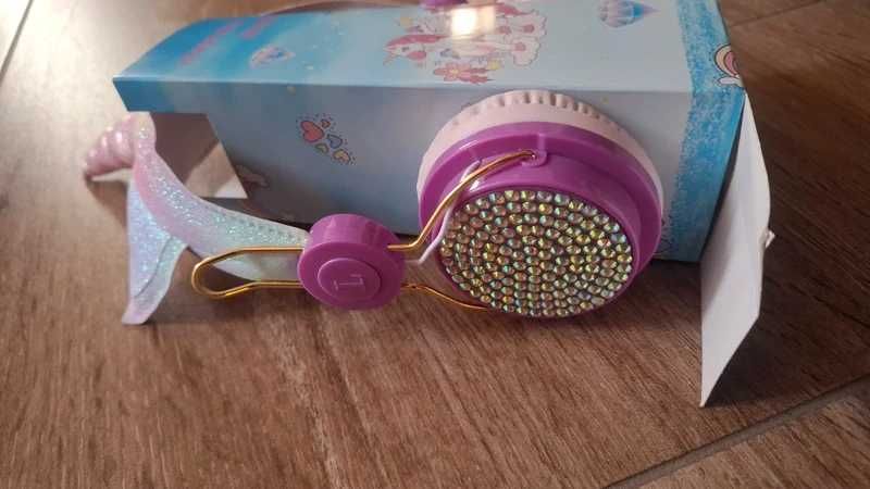Słuchawki jednorożec fioletowy fiolet przewodowe AH-808