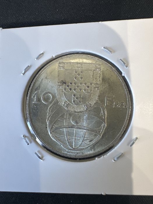 Moeda de 10 escudos 1954 soberba prata