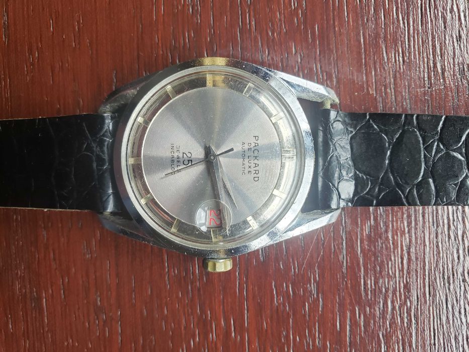 Relogio Mecanico automatico Vintage, Anos 70, Marca PACKARD, 25 Rubis