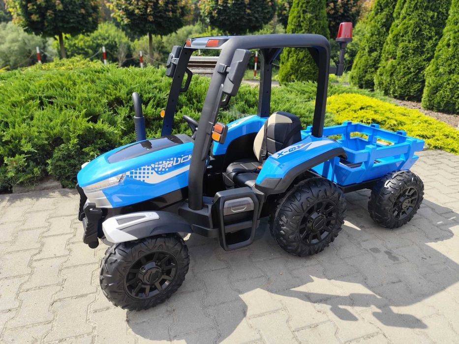 Duży Traktor Na Akumulator z Przyczepką - 24V - 400W - NOWE - PILOT