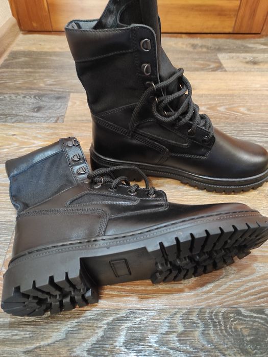 Берцы кожаные демисезонные "valtex"