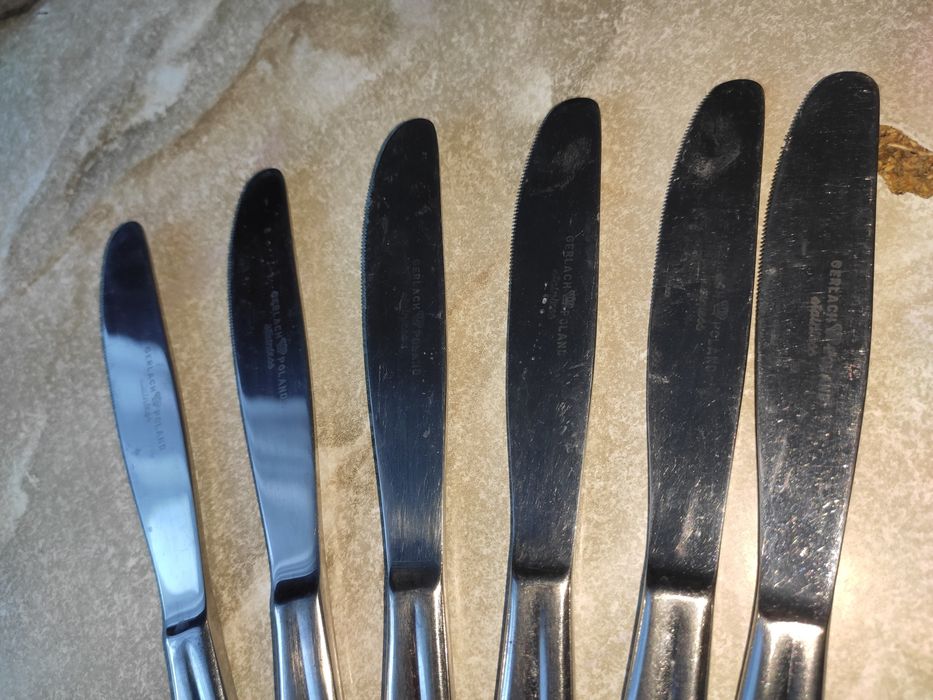 Noże Gerlach sygnowane ciężkie PRL