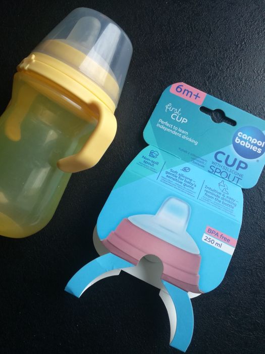 Treningowy kubek niekapek butelka z uchwytami 6m+ Canpol Babies