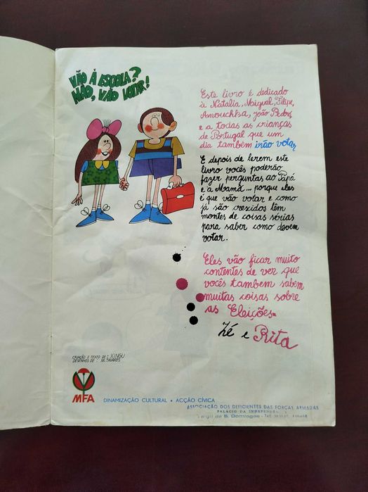 Rara Publicação em Banda Desenhada - MFA 1975
