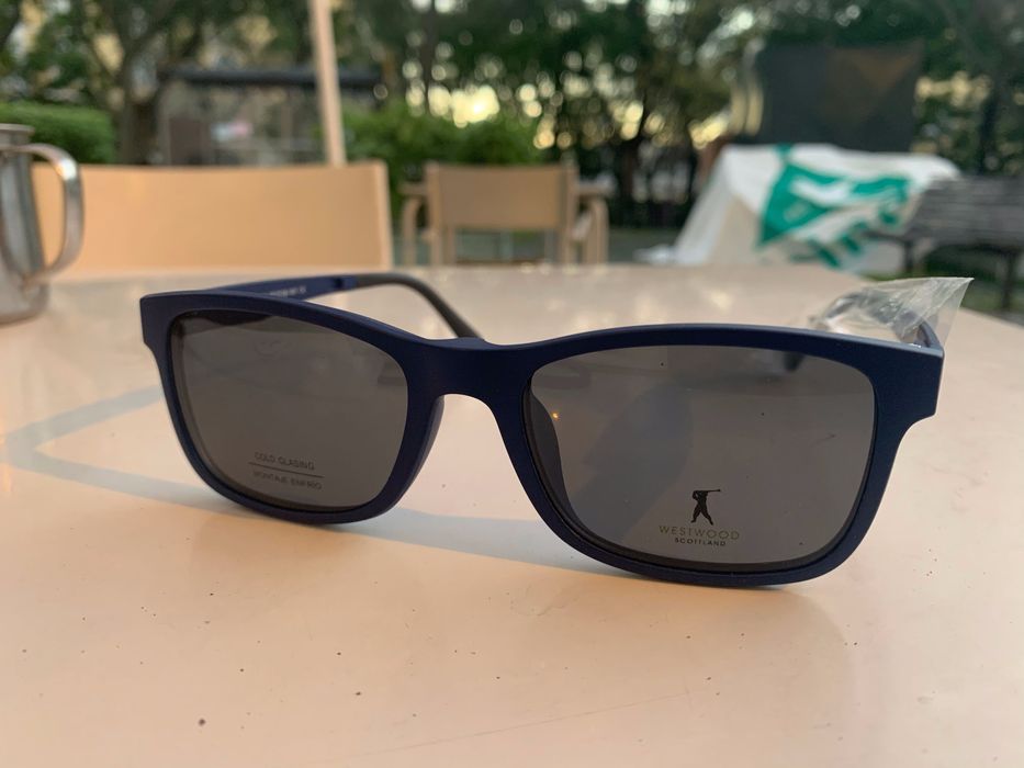 lote armações óculos, westwood,scotland.viuva de montemerlo.clip sol.