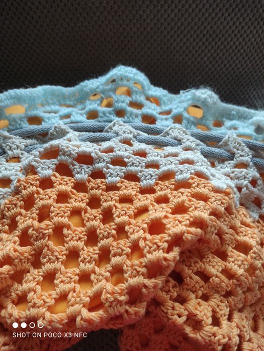 Nowy plecak handmade worek damski ręcznie robiony na szydełku torebka