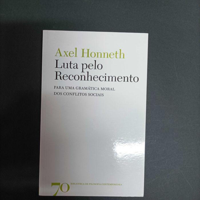 Luta pelo Reconhecimento  Alex Honneth