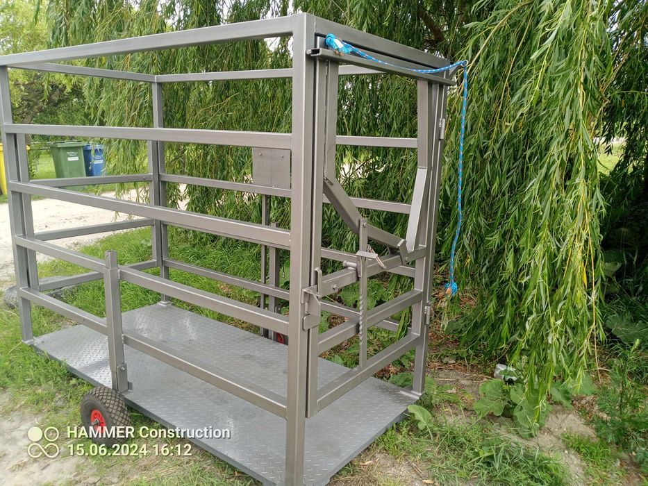 Poskrom z waga do bydła koni waga inwentarzowa