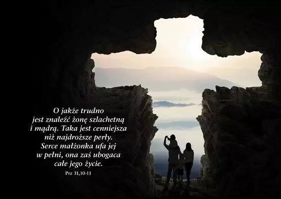 Kartka z wersetem. O jakże trudno jest znaleźć...