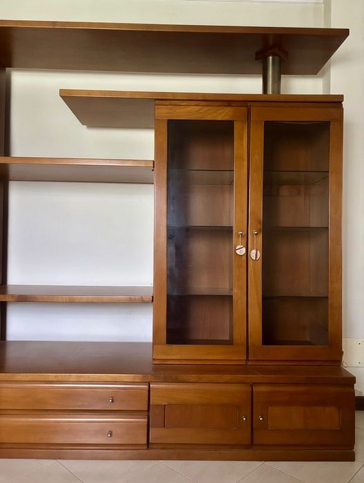 Móvel de Sala em Madeira Maciça – Cor Cerejeira