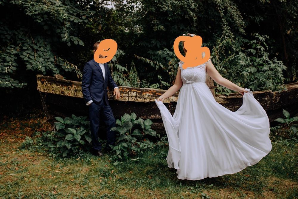 Rustykalna Suknia ślubna