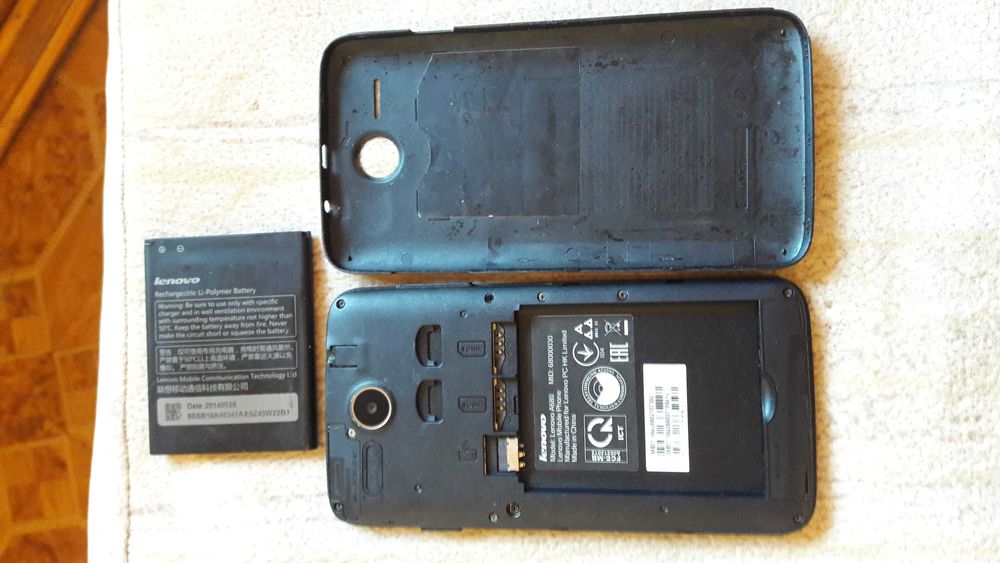 Lenovo А 680  Экран 5" (854x480)