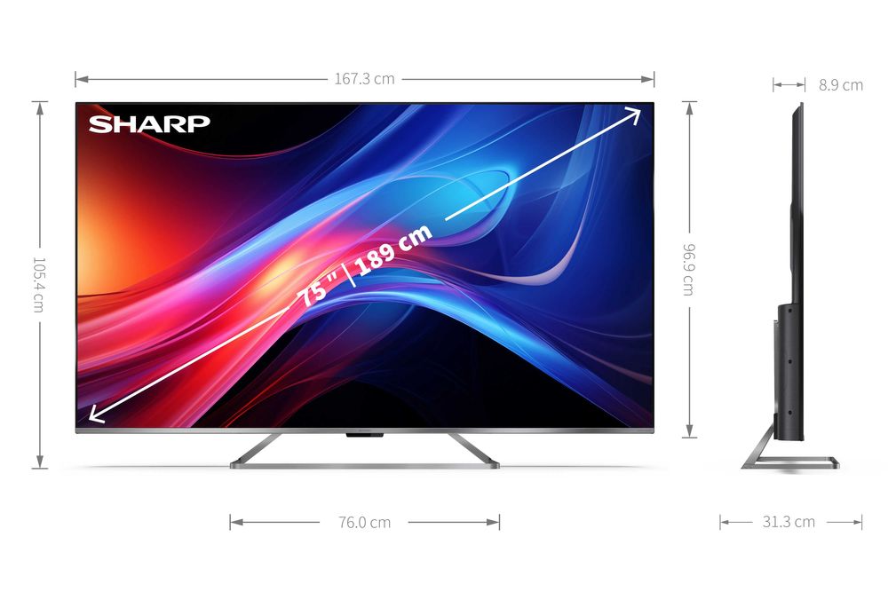 Telewizor Sharp 75GP7465 75" QLED 4K Google TV nowy