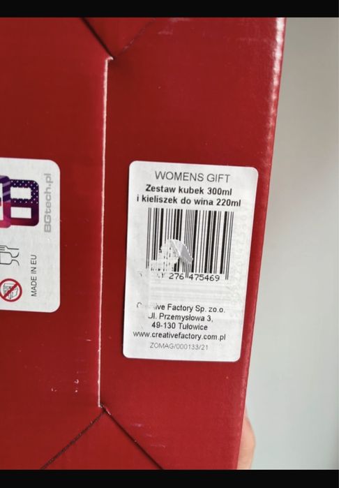 Zestaw kieliszek i kubek