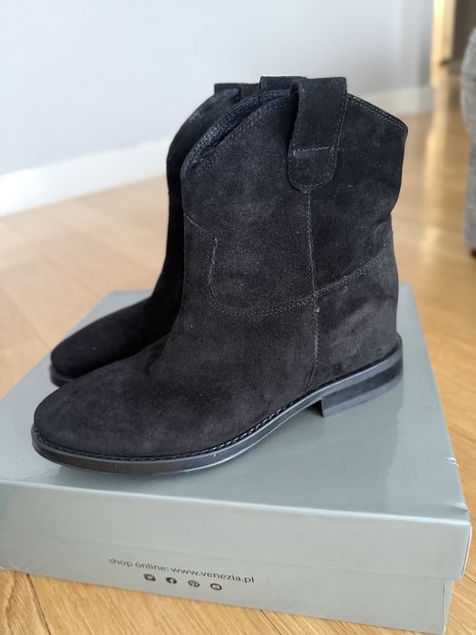 Botki Venezia  na koturnie nowe rozm 38
