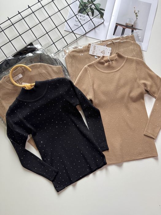 Водолазка з ніжними камінчиками гольф на 4 5 6 7 8 9 11 12 13 14 років