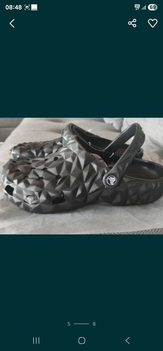 Hit Crocs Diament czarne chodaki klapki mule unisex 38/39/40/42/44