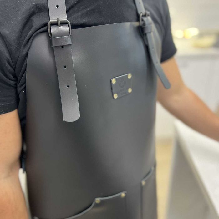 Фартух шкіряний FR20 Кожаный фартук для гриля, барбекю и кухни