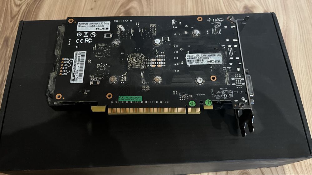 Nvidia GeForce GTX 1630 / GTX1630 EX 1 Click OC PCI-E 4GB GDDR6 64Bit