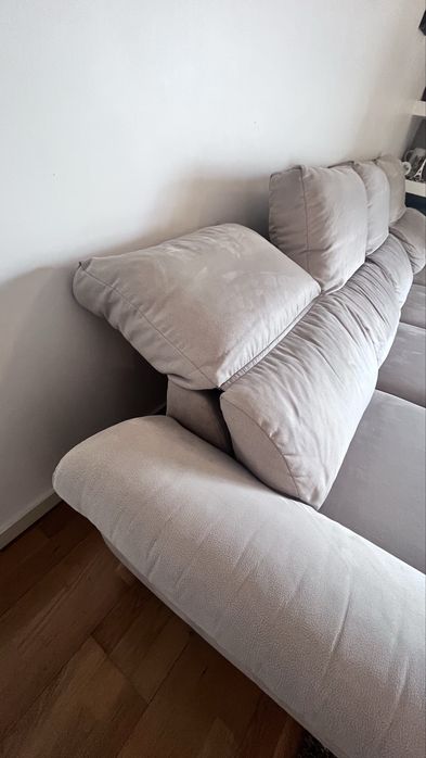 Sofá 4 lugares com chaise long