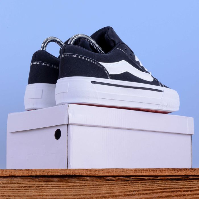 (2290) Акція! Кеди у стилі Vans Knu Skool Imran Potato чорні з білим (38,39,40) венс ванс