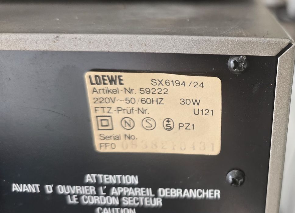 Kolekcjonerski sprzęt audio marki LOEWE
