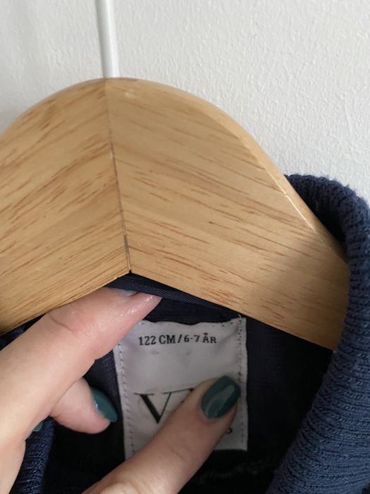 Kurtka pikowana granatowa 122 vrs przejściowa wiosenna