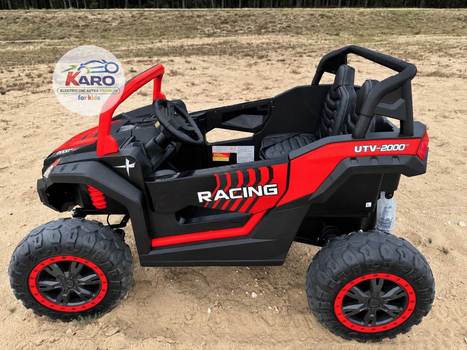 Pojazd na Akumulator Buggy ATV Racing 4x4 dla Dzieci Duże koła EVA MP3.