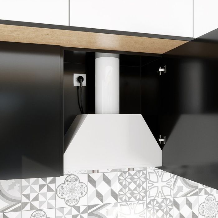 Okap kuchenny podszafkowy biały GLOBALO SPEDTERO 60.1 WHITE