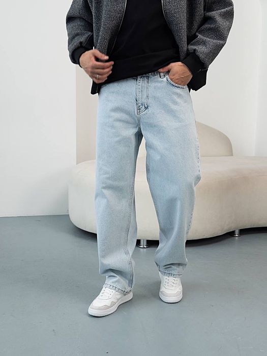 Джинси чоловічі, джинсы мужские свободные широкие relaxed jeans M