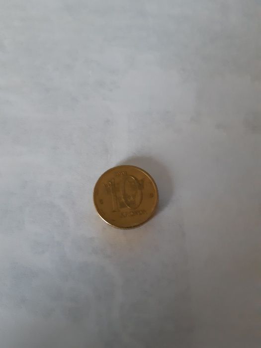 Монета 10 крон Швеция