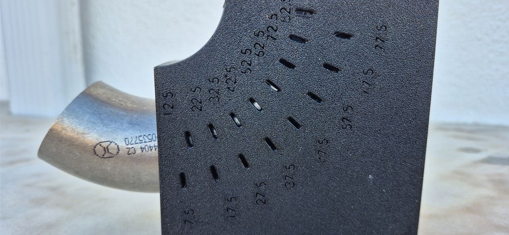 Gabarito para corte de curvas para tubo de 40mm