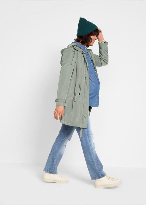 Kurtka ciążowa parka z panelem r.52