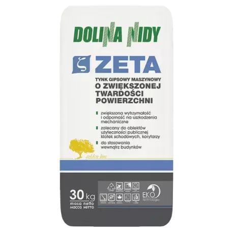 Gips tynkarski dolina Nidy Zeta worek 30 kg - nie Knauf MP 75 Diamant