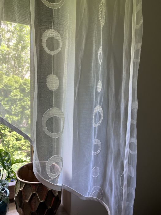 Firanka na taśmie , ecru