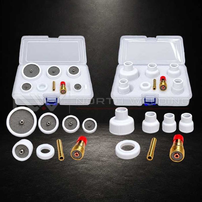 Kit Bocal Gas Lens TIG Cerâmica WP17/18/26