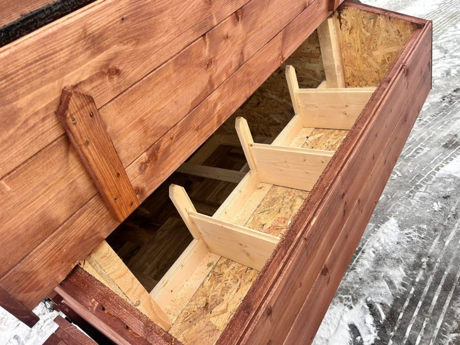 Kurnik 3.3x1.4 na nóżkach, linoleum, bardzo duży!