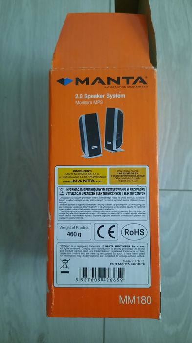 Małe Głośniki MP3 Monitors Multimedia Speaker System