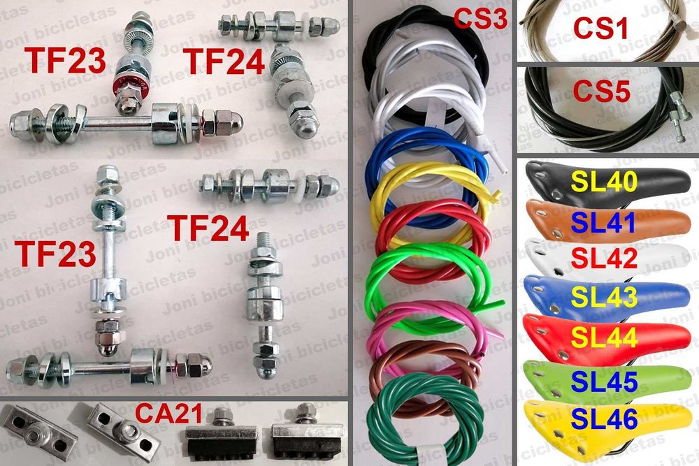 Peças de bicicleta de corrida/estrada antiga