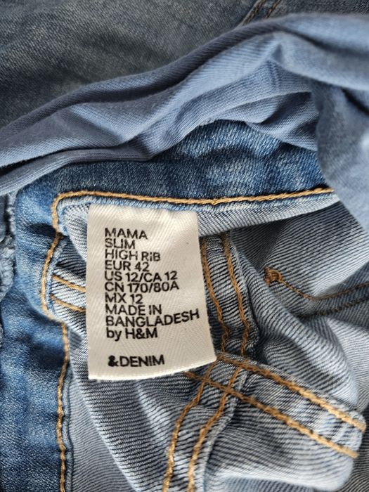 Jeansy ciążowe Mama H&M