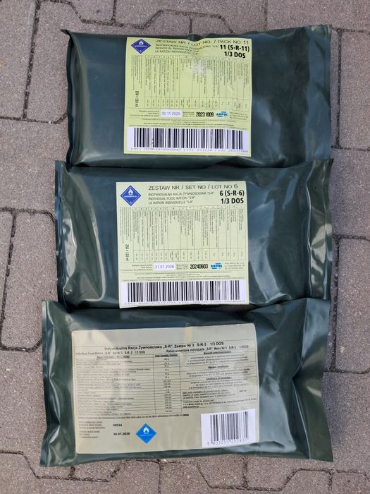 Racja żywnościowa 3 szt WP krótka data