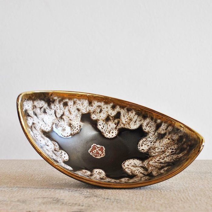 Conjunto de 5: Vaso, Jarra, Taças, Mid-century ceramics D&B Höhr, 1950