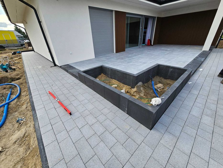 układanie kostki brukowej z materiałem i projektem 3d gratis