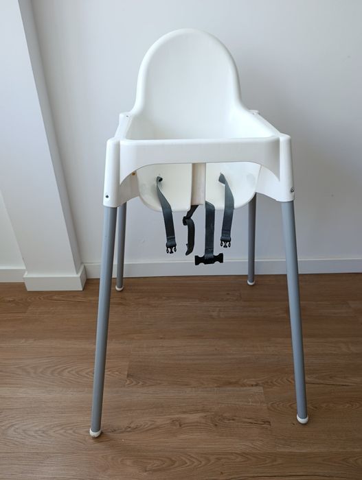 Cadeira bebé IKEA ANTILOP - Cadeira alta com tabuleiro, branco
Ca