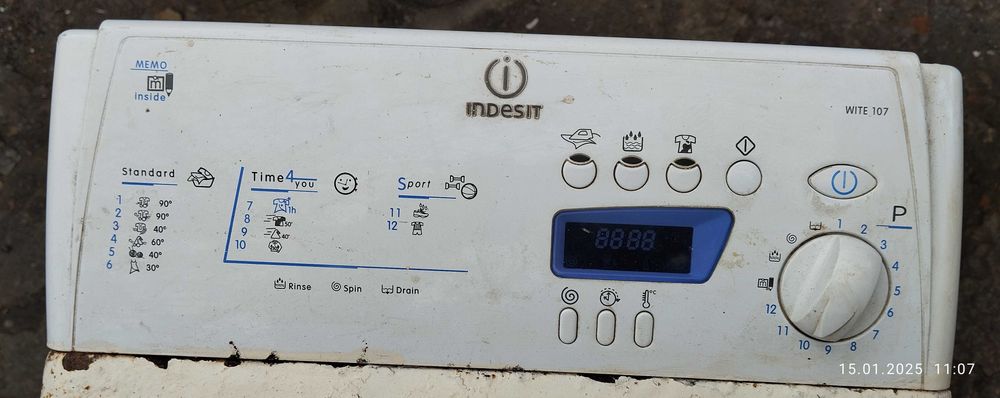 Разборка стирального автомата Ardo TL600X, Indesit WILS 105, WITE 107