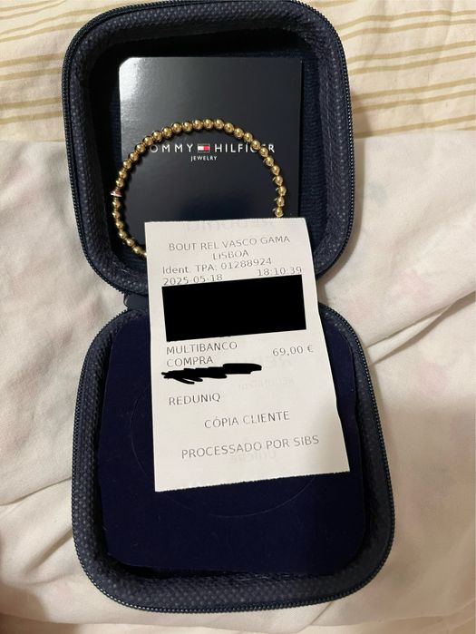 Pulseira com bolinhas tommy hilfiger