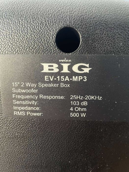 Активна колонка BIG EV 15a mp3(Alto/Behringer/Mag/Park/Jbl/Rcf/Fbt)