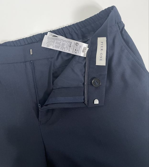 Garnitur Męski Pier One Rozmiar 56 XXL granatowy comfort marynarka + spodnie